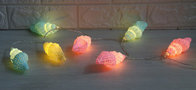 Battery powered colorful crack sea snail led fairy lights starfish led string