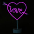 Love heart led neon light wedding decoration