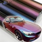 PVC self-adhesive chrome sticker for all car flat wine red cehicle wrap
