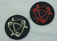 Luminous PVC Rubber /silicone Patch Green Badge For Hat/Bag/Clothing