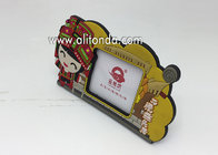 Most popular home decoration souvenir pvc rubber picture photo frame with customized printing for Museum