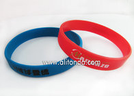 Custom silicone sport wrist band can add logo words with existing mold