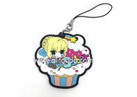 Anime company promotional gifts custom cartoon figures shape pendants for mobile phone custom
