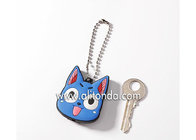 Factory supply cartoon character pvc plastic key cover with led light