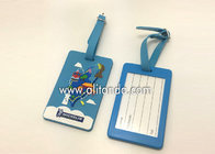 Blank pvc luggage tags custom logo image words numbers can be added
