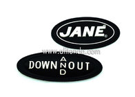 Custom PVC material sewing type velcro type badges and patches for clothing bag