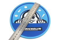 Soft pvc rubber silicone coaster custom MICHELIN round promotional coaster for Mcdonald KFC Starbucks