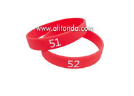 Numbers silicone wristband custom numbers series silicone wristband for sport meeting travel bidding hospital hotel