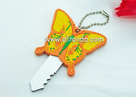 PVC butterfly cartoon figures shape cute key cover custom and supply