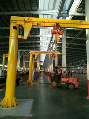 China China Made Best Selling 5Ton Mini Jib Crane with Electric Hoist supplier