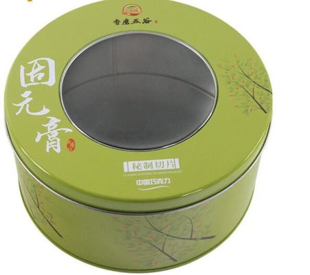 China Wholesale ore cookie tin box with clear lid supplier