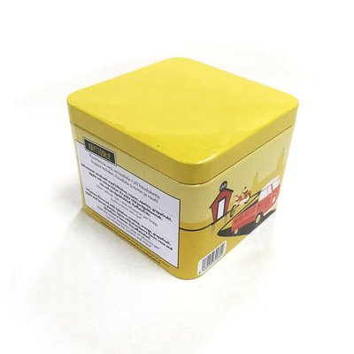 China Small Square Custom Tin with Plus Lid supplier