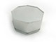 silver plain octagonal shaped candy tin box supplier
