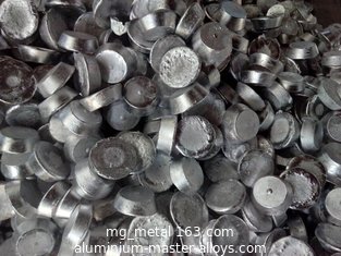 Aluminium strontium alloy AlSr 10% 15%, waffle/ 500g ingot /cut rod