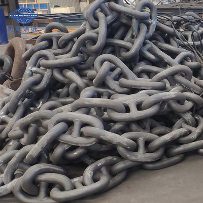 China High Quality Ship Used Grade 3 Stud Link Anchor Chain With LR,BV,CCS,Nk,ABS supplier