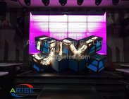 LED DJ booths/ LED Ox Horn-P5-3.38  ARISELED.COM Creative LED Displays Led Stage Screen-DJ