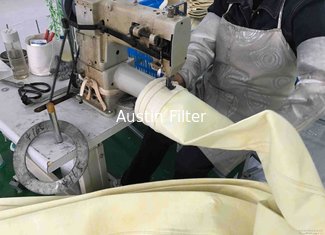 India BF 250-5500m3 volume High temperature filter bag used in dry GCP system India steel plants FMS brand