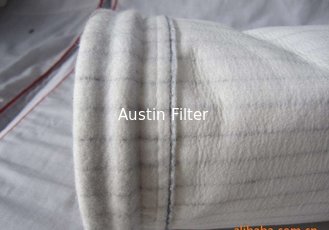 Needle punched  polyester/scrim  dust collector filter bag with water and oil repellent 550gsm