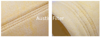 Fiberglass needle punched filter bag in high temperature repellent 280-350 degree