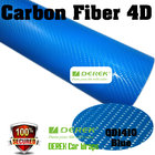 4D Glossy & Shiney Carbon Fiber Vinyl Wrapping Films--Yellow