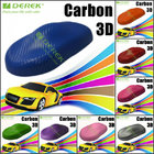 3D Carbon Fiber Vinyl Wrapping Film bubble free 1.52*30m/roll - Orange