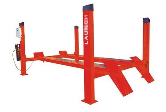 China Electric Four Post Car Lift Automotive Workshop Lifting Equipment For Home Garage supplier
