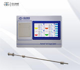 Petrol station fuel management system with level measuring magnetostrictive probe and smart tank gauge console ATG