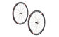 carbon 38mm wheel,carbon clincher bike wheles(red hubs+black spokes+red nipples)