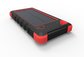 Red 16000mAh IP67 Waterproof Shockproof Dustproof Portable Solar Power Bank supplier