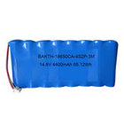Lithium-ion battery pack, 18650CA 4S2P 14.8V 4400mAh, with circuit protection