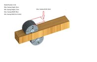 Square Wood Beams Multi Blades Rip Saw for Wood Planks