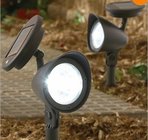 2 Piece Solar led spotlight set for garden yard lighting
