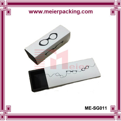 China White coated paper drawer box/Recycle paper sunglass box ME-SG011 supplier