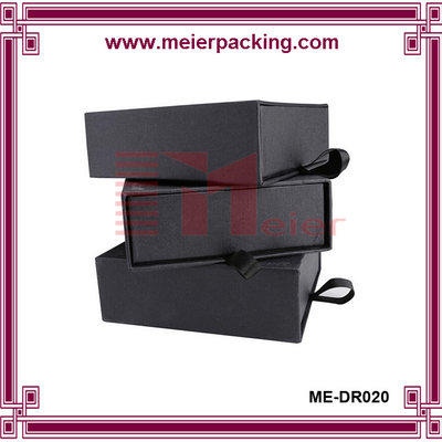 China luxrious belt hard box slide rigid box for gift top grade paper box ME-DR020 supplier
