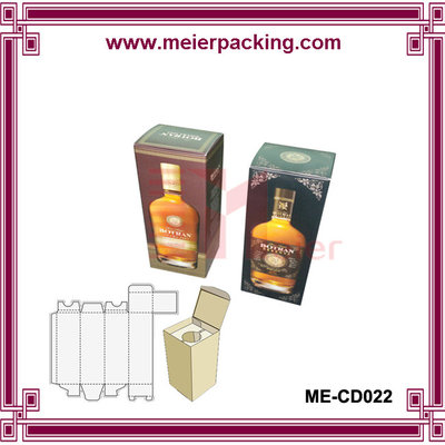 China Wine bottle packaging box/ paper wine box/cheap printed wine paper gift box ME-CD022 supplier