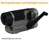 Rechargeable,hand crank flashlight monocular Camera Chargers ,hand crank flashlight