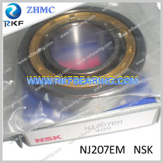 China NSK NJ207EM Cylindrical Roller Bearing With Brass Cage supplier