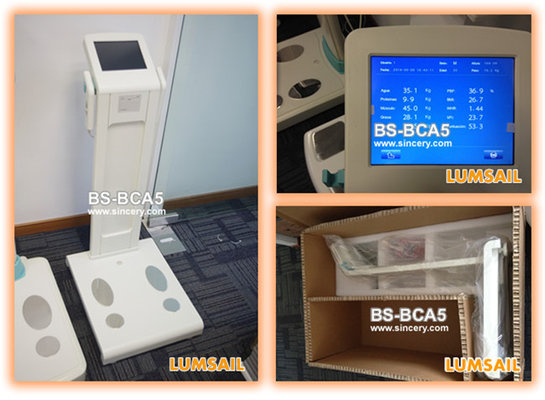 China Human Body Composition Analyzer BMI Analyzer Machine With 8 Contact Points supplier