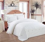 Polyester Cotton Bedding Set Sateen Stripe 1800 Series Egyptian Cotton Blend 4pcs Duvet Cover Set