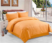 Sateen Stripe 2pcs Comforter Set Polyester Cotton Bedding set Solid Color