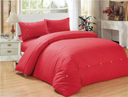 Sateen Stripe Bedding Set Comfroter Duver Cover Poly Cotton Comforter Set 2pcs King Size