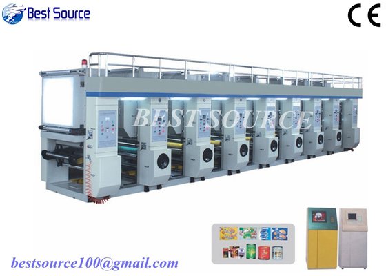 High Speed 7 Motor Equip Computer Control Rotogravure Printing Machine