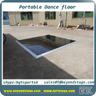 3x3ft wood dance floor black and white floor system with aluminum frame dance floor wedding stage plywood dance floor