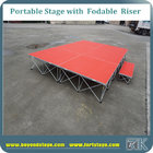 Custom color carpet portable stage platform with TUV certificate event stage small stage easy assemble