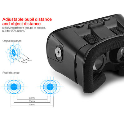 China 3D VR Box VR Case Google Cardboard Head Mounted 3D Video Glasses supplier