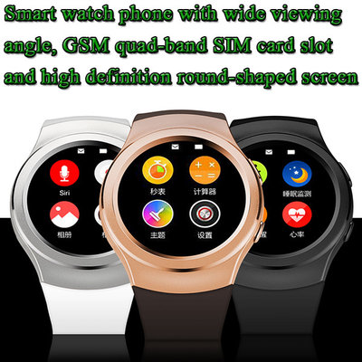 China Samsung Shape 1.3-Inch 240 x 240 Pixels High Definition Round-shaped IPS Screen Smart Watch Phone supplier