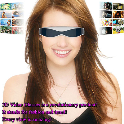 China China Manufacturer 98 inches Virtual Reality 1080P Virtual Screen Display 3D Video Glasses with AV IN HDMI supplier