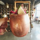 Stainless Steel Copper Plated Moscow Mule Absolut Vodka Mug，Stainless Steel Copper Plated Moscow Mule Absolut Vodka Mug