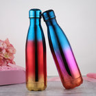 Creative design gift plating Gradient water bottle double layer stainless steel bottle