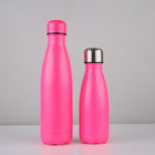 gradient color powder coating wide mouth double wall stainless steel vacuum bottle